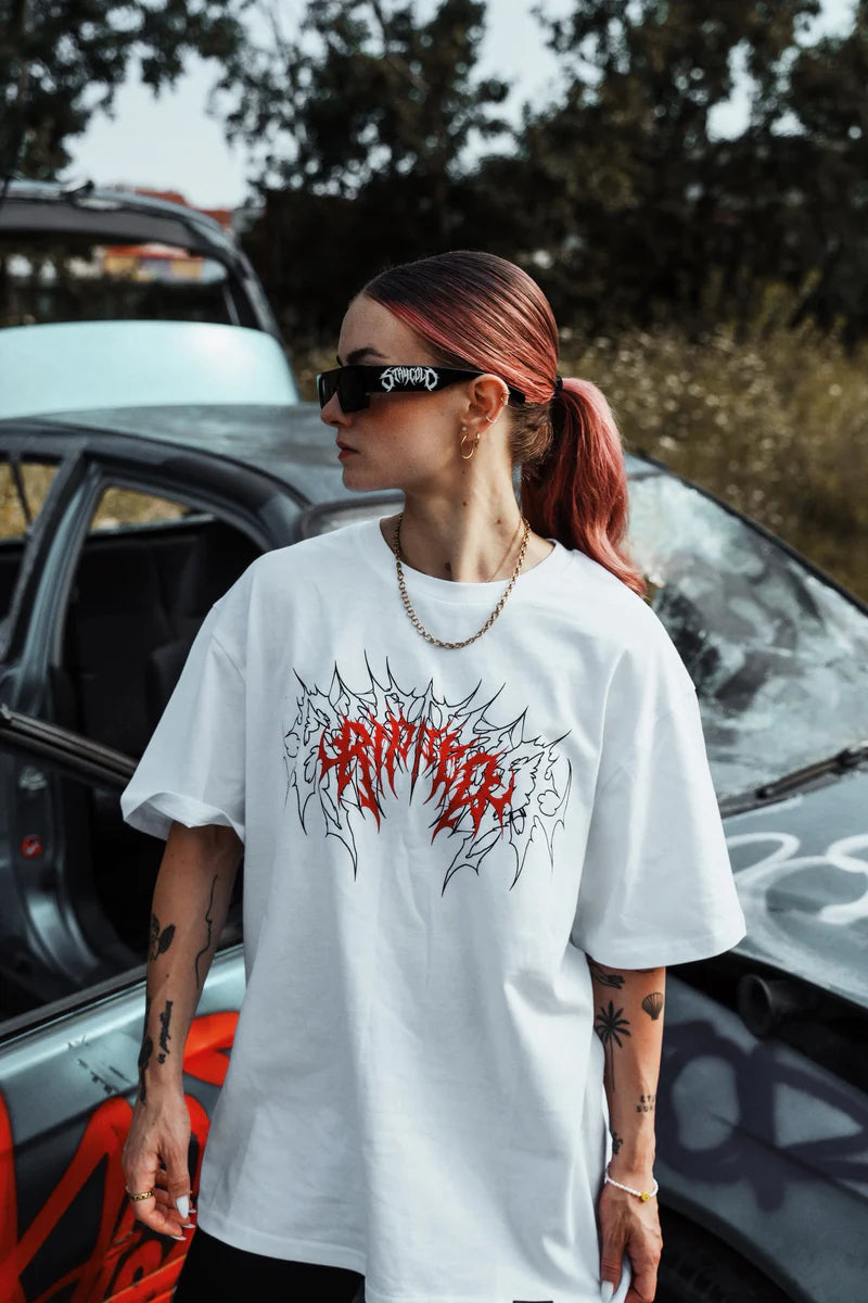 STAYCOLD - TSHIRT RIPPED BLANC