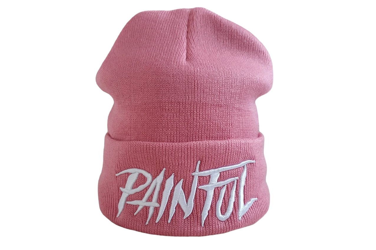 PAINFUL - BONNET BRODE LOGO ROSE