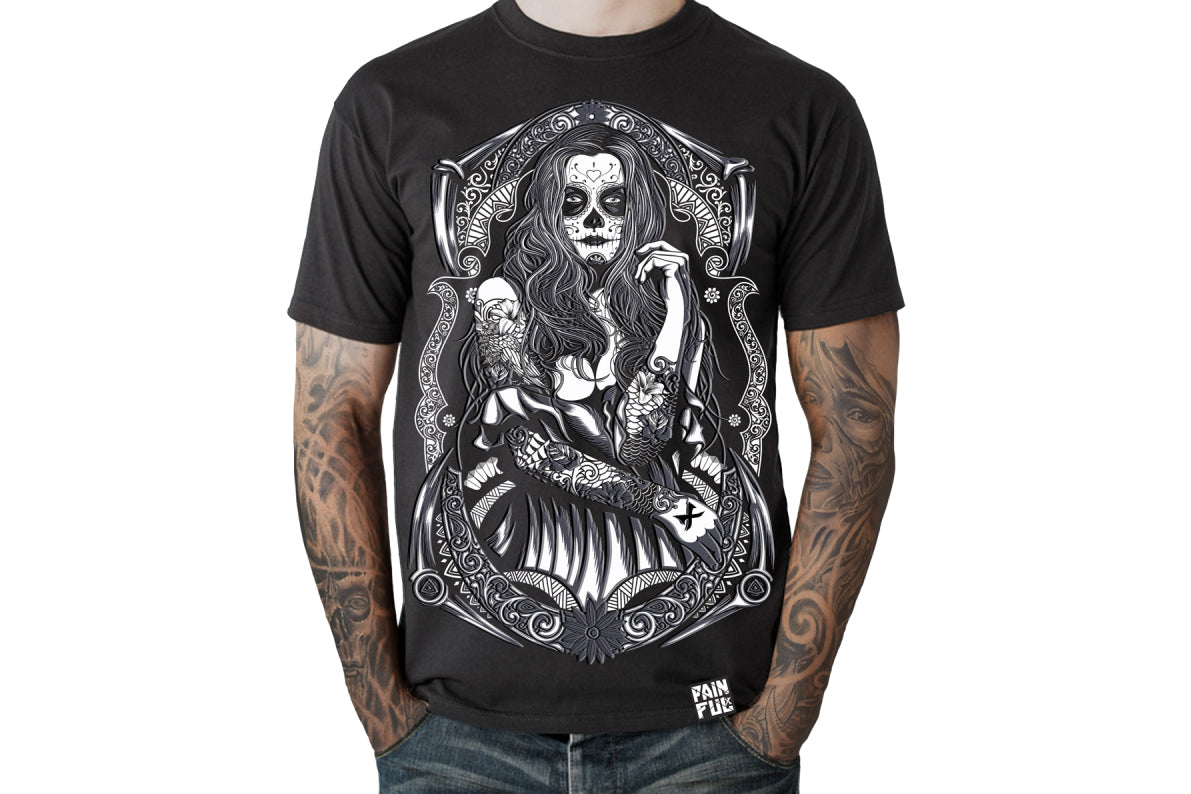 PAINFUL - TSHIRT LADY CALAVERA